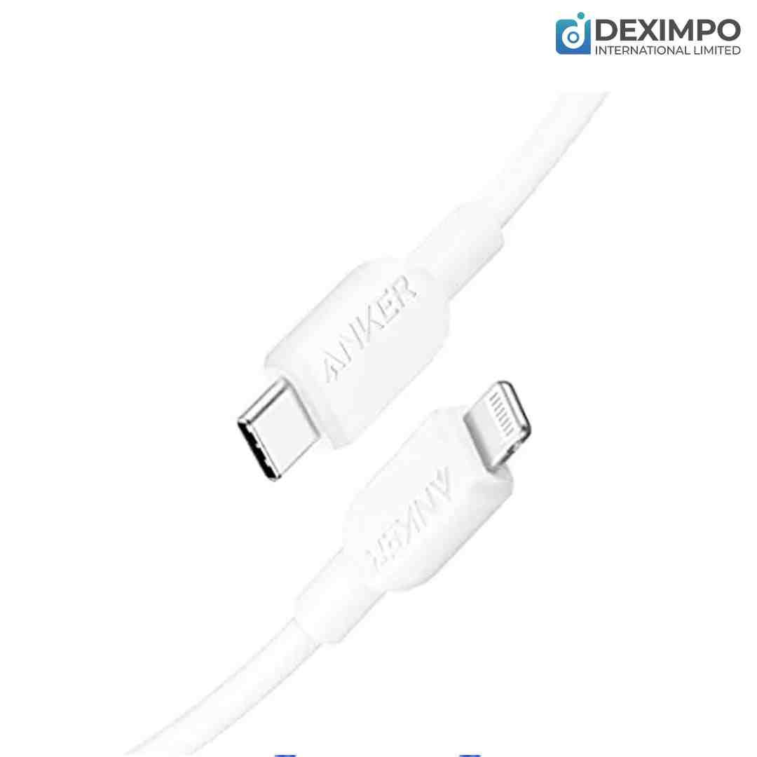 Anker USB- C to Lightning Cable 60W TPE- White.