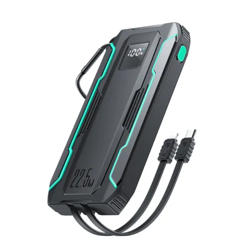 Joyroom JR-L017 10000mAh 22.5W Power Bank with Dual Cables.