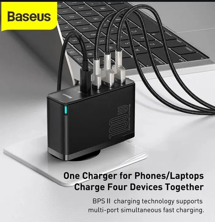 Baseus 100W GaN2 Pro CCGAN100cn USB Type C PD Fast Charger CCGAN2P-M01 US