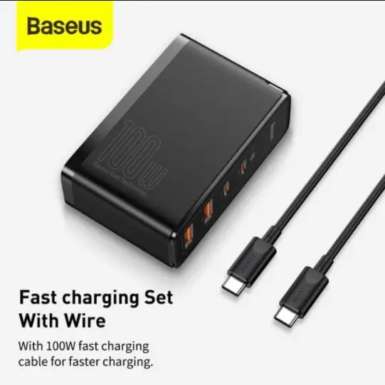 Baseus CCGAN2P-K01 GaN2 Pro Quick Charger 2C+2U 100W CN Black