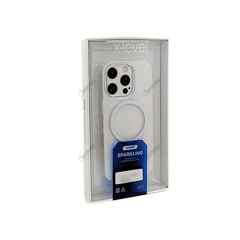X-Level Magnet Sparkling Case for iPhone 16 Pro Max