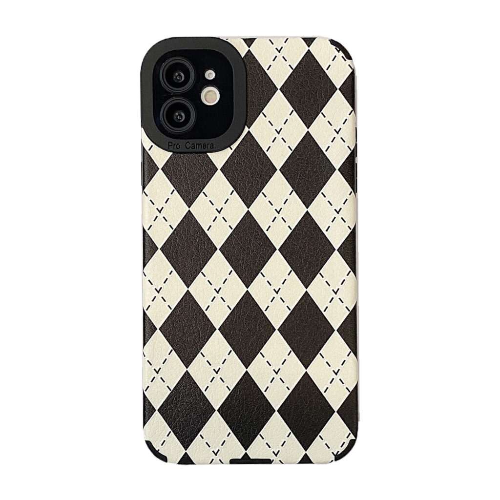Fashion Rhomboid lattice Mobile Phone Case For iPhone